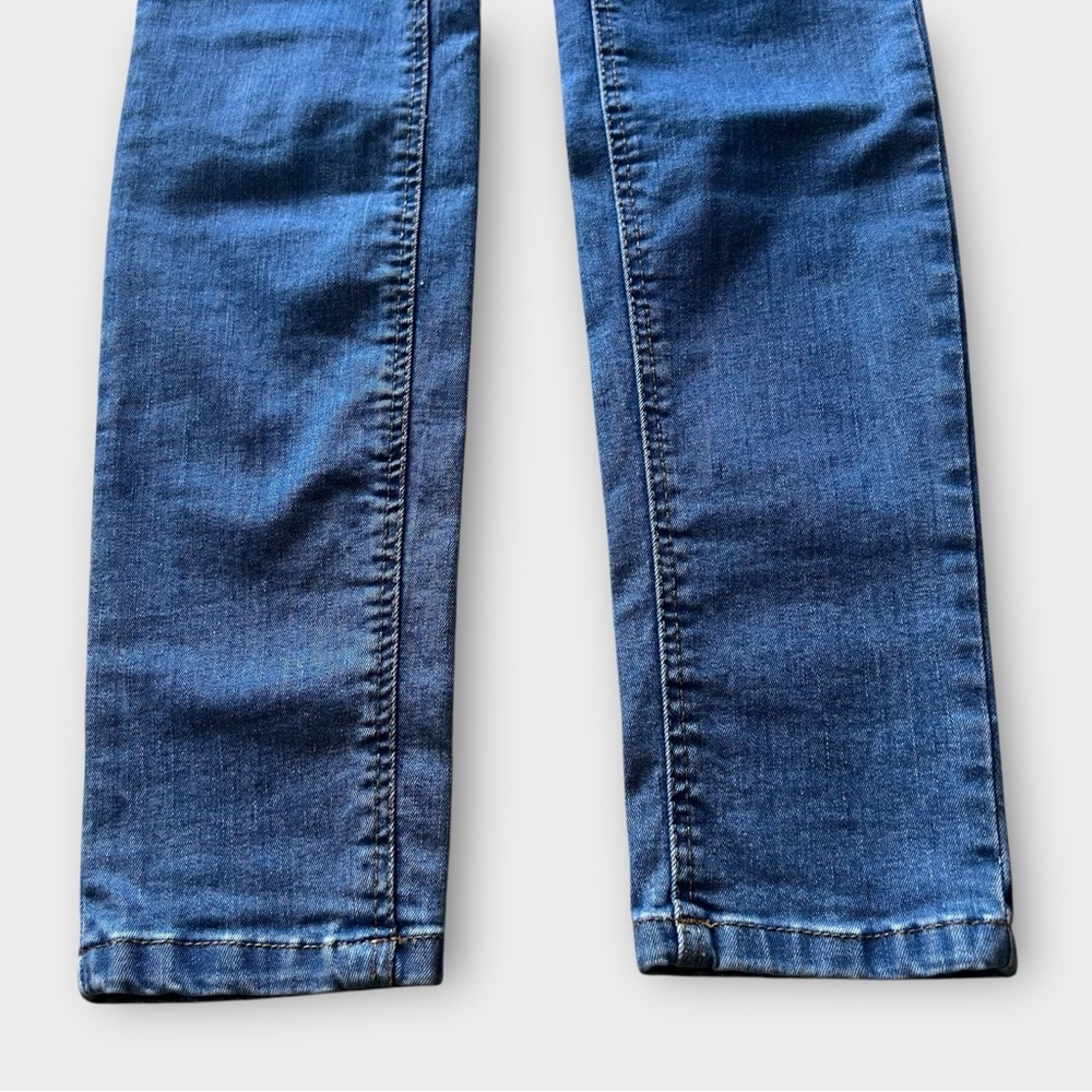 Massimo Dutti Boho Flower Embroidered High Waisted Stretch Skinny Jeans Size 4 - Picture 6 of 11